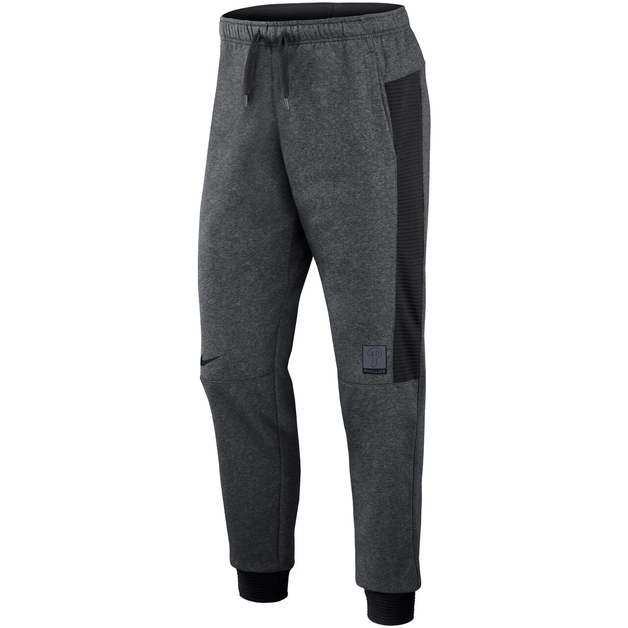Men's Philadelphia Phillies Nike Heathered Gray/Black Authentic Collection Flux Performance Jogger Pants - Image 2