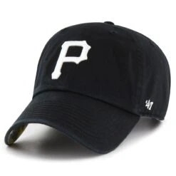 Men's Pittsburgh Pirates '47 Black Dark Tropic Clean Up Adjustable Hat