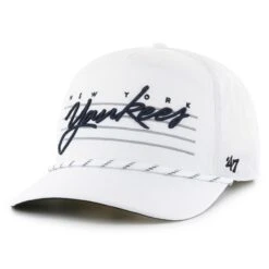 Men's New York Yankees '47 White Downburst Hitch Snapback Hat