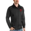Men's Philadelphia Phillies Antigua Black Links Full-Zip Golf Jacket