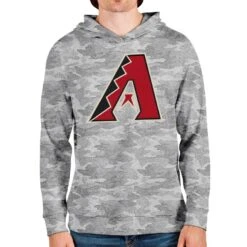 Men's Arizona Diamondbacks Antigua Camo Team Logo Absolute Pullover Hoodie