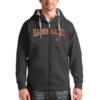 Arizona Diamondbacks Antigua Charcoal Team Logo Victory Full-Zip Hoodie