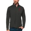Men's Philadelphia Phillies Antigua Charcoal Tribute Quarter-Zip Pullover Top
