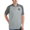 Men's New York Yankees Antigua Gray Nova Polo