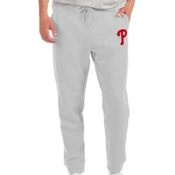 Men's Philadelphia Phillies Antigua Gray Action Jogger Pants