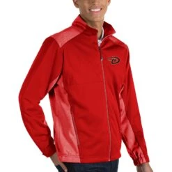 Men's Arizona Diamondbacks Antigua Red Revolve Full-Zip Jacket
