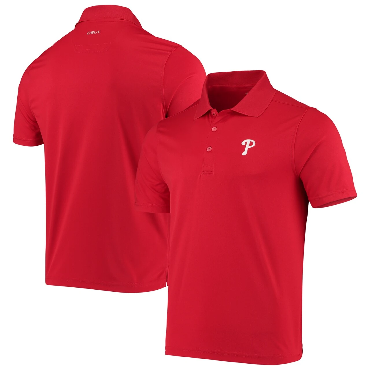 Men's Philadelphia Phillies CBUK By Cutter & Buck Red Fairwood Polo