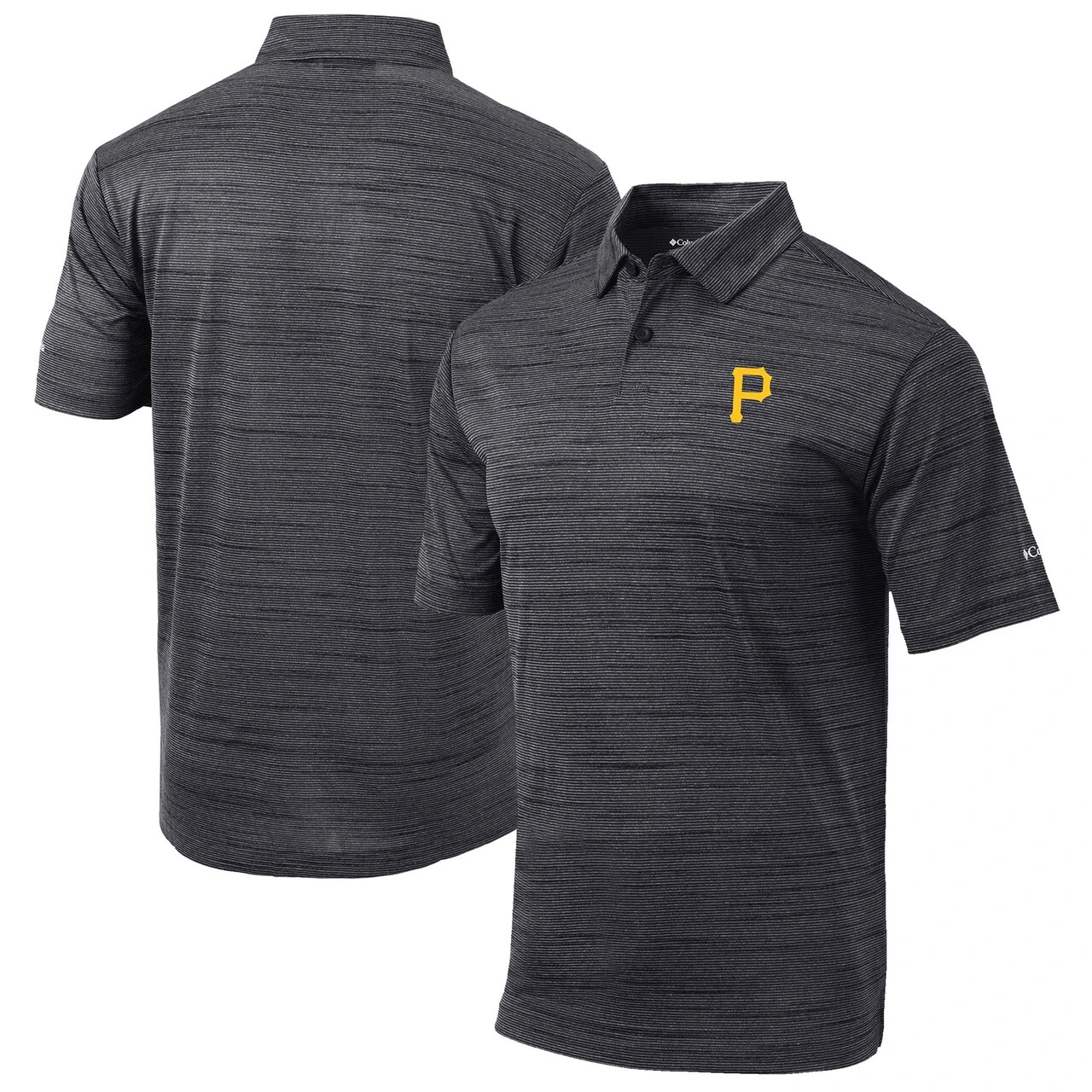 Men's Pittsburgh Pirates Columbia Black Set Omni-Wick Polo