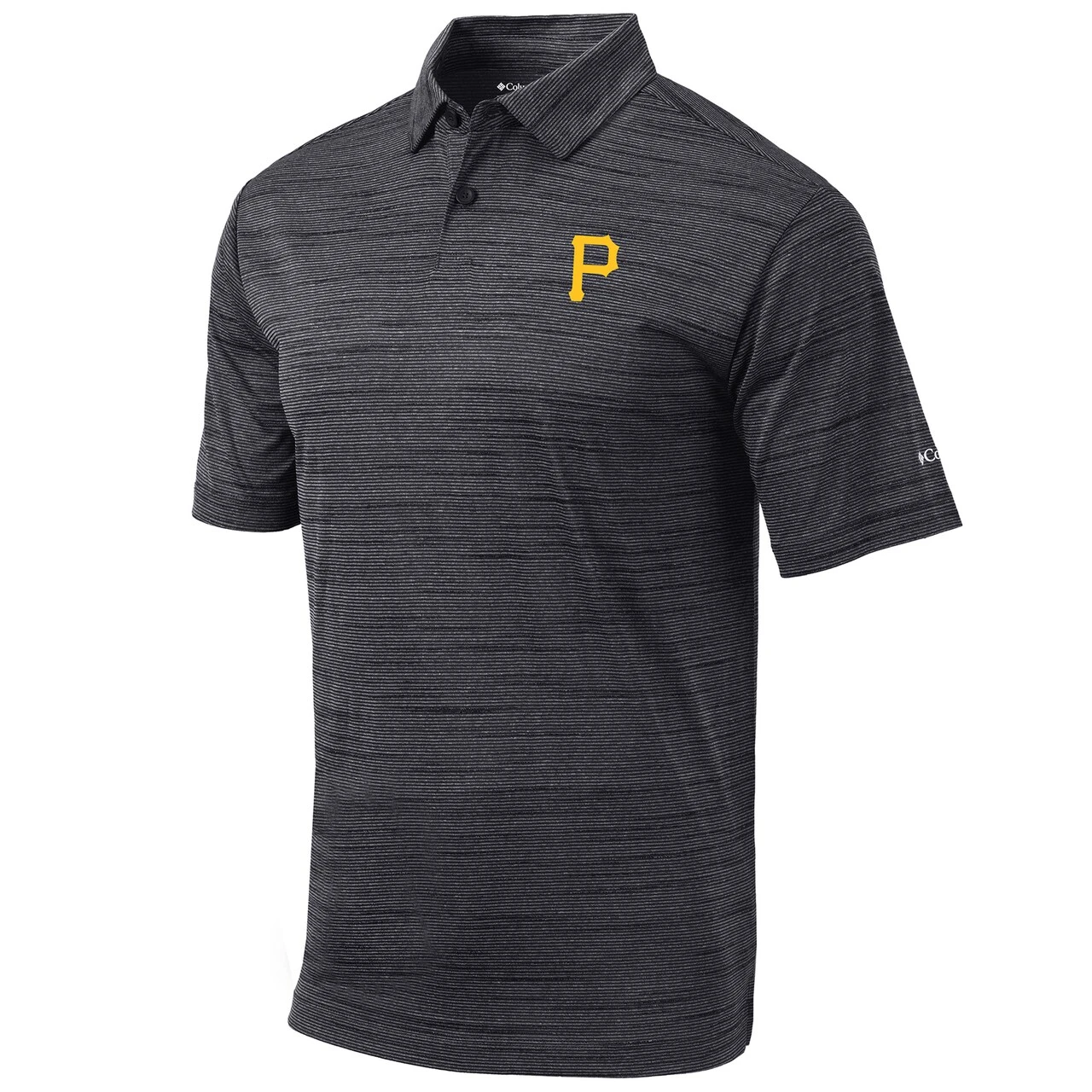 Men's Pittsburgh Pirates Columbia Black Set Omni-Wick Polo - Image 2