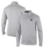 Men's New York Yankees Columbia Gray Omni-Wick Wickhams Hills Half-Zip Pullover Top