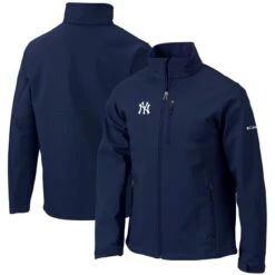Men's New York Yankees Columbia Navy Ascender Full-Zip Jacket