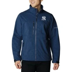Men's New York Yankees Columbia Navy Ascender II Full-Zip Jacket