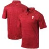 Men's Philadelphia Phillies Columbia Red Set Omni-Wick Polo