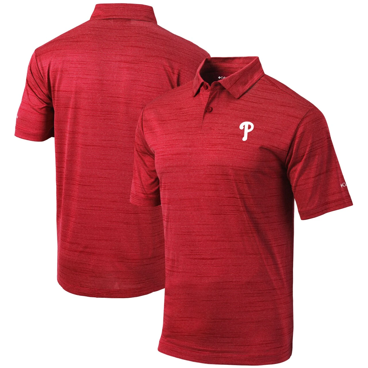 Men's Philadelphia Phillies Columbia Red Set Omni-Wick Polo