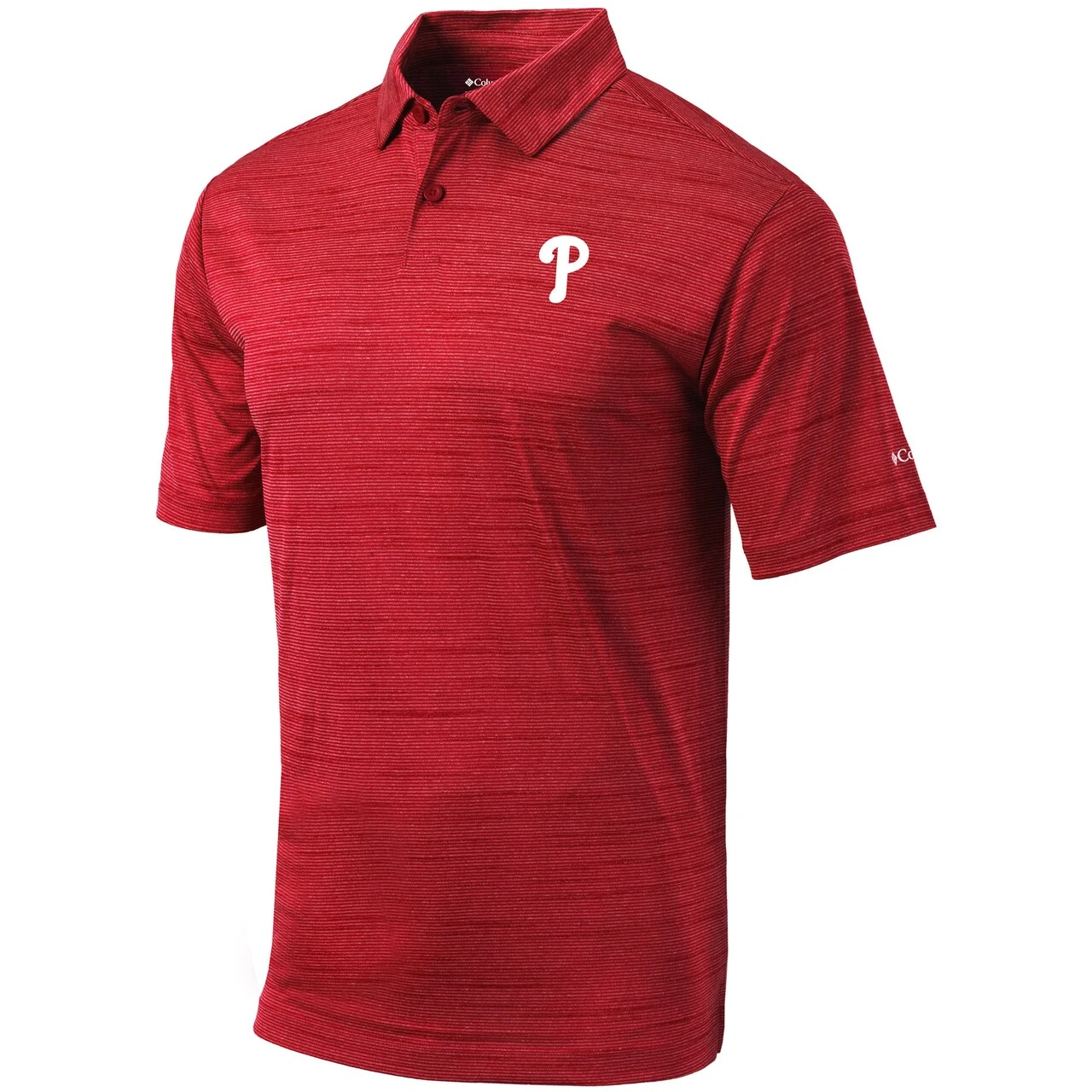 Men's Philadelphia Phillies Columbia Red Set Omni-Wick Polo - Image 2