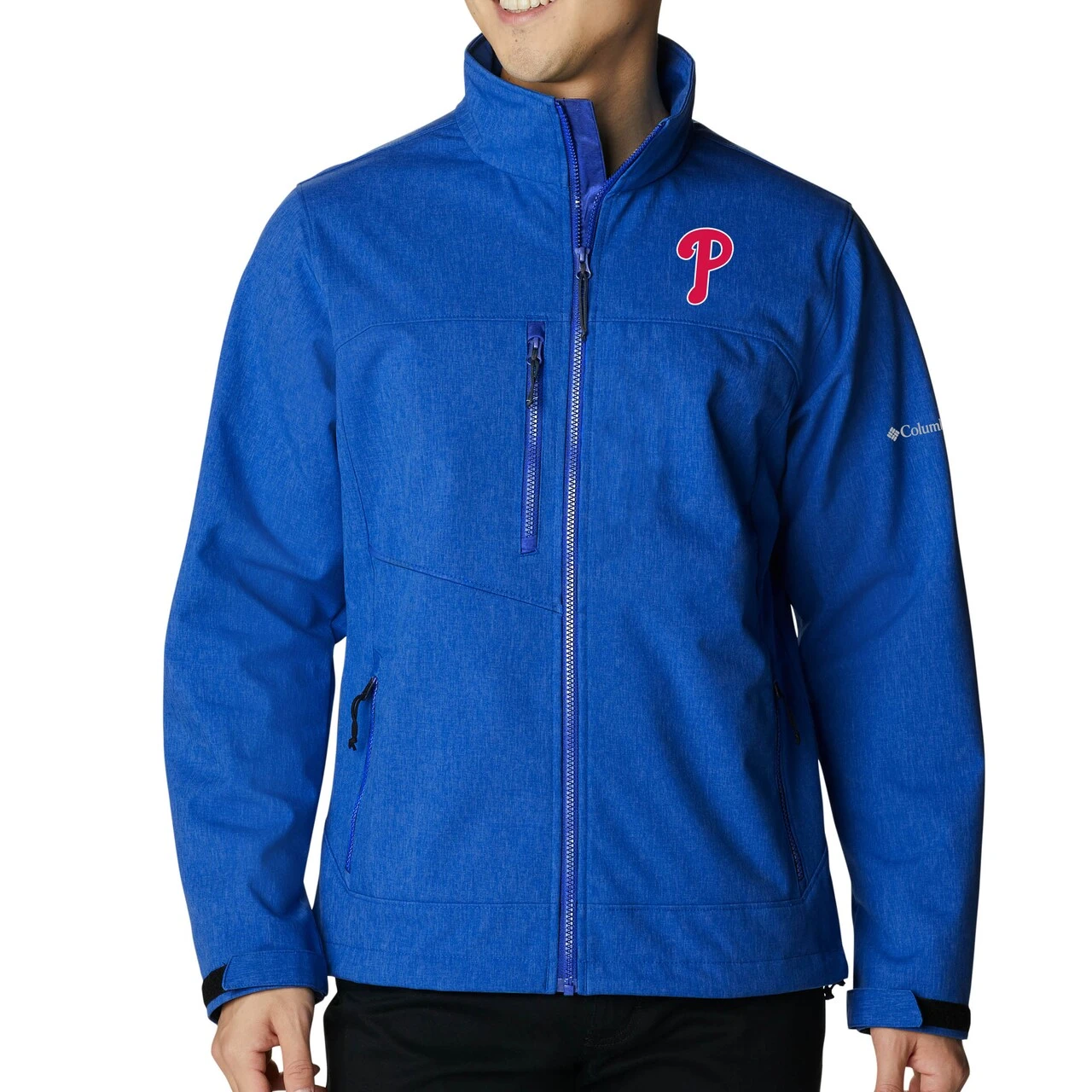 Men's Philadelphia Phillies Columbia Royal Ascender II Full-Zip Jacket