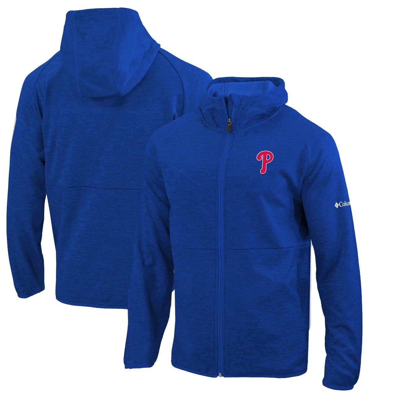 Men's Philadelphia Phillies Columbia Royal Omni-Wick It's Time Full-Zip Jacket
