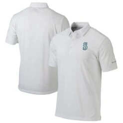 Men's Seattle Mariners Columbia White Omni-Wick Drive Polo