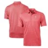 Men's Philadelphia Phillies Cutter & Buck Cardinal Pike Banner Print Polo