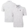 Men's Seattle Mariners Cutter & Buck Gray Virtue Eco Pique Botanical Print Recycled Polo