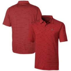 Men's Arizona Diamondbacks Cutter & Buck Red Forge Pencil Stripe Stretch Polo