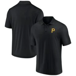 Men's Pittsburgh Pirates Fanatics Branded Black Winning Streak Polo