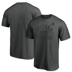 Men's Arizona Diamondbacks Fanatics Branded Charcoal Iconic Primary Pill T-Shirt