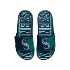 Men's Seattle Mariners FOCO Logo Gel Slide Sandals