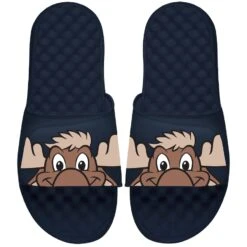 Men's Seattle Mariners ISlide Navy Mascot Slide Sandals