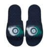 Men's Seattle Mariners ISlide Navy Spray Paint Slide Sandals
