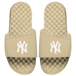 Men's New York Yankees ISlide Tan Dune Mantra Slide Sandals
