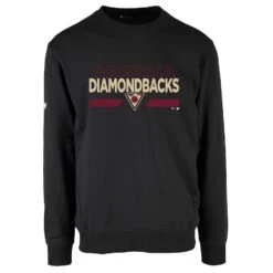 Men's Arizona Diamondbacks Levelwear Black City Connect Zane No Hitter Pullover Sweatshirt