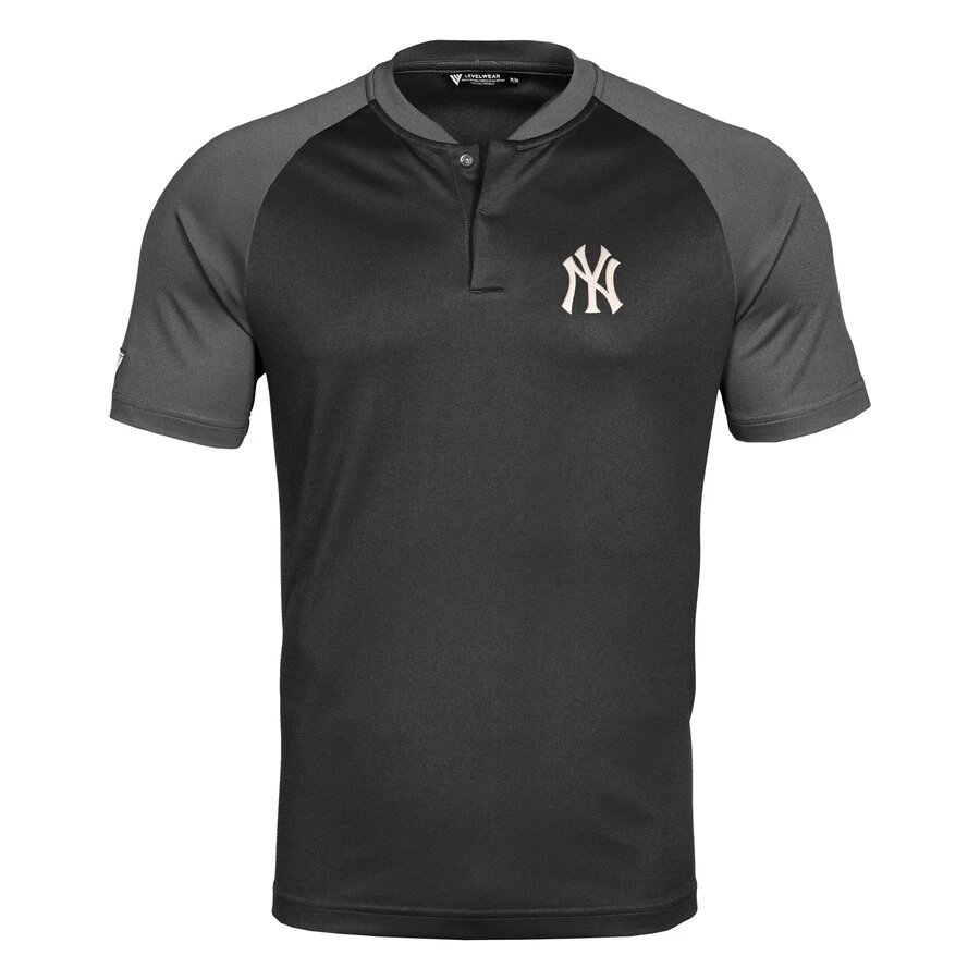 Men's New York Yankees Levelwear Black Blade Polo