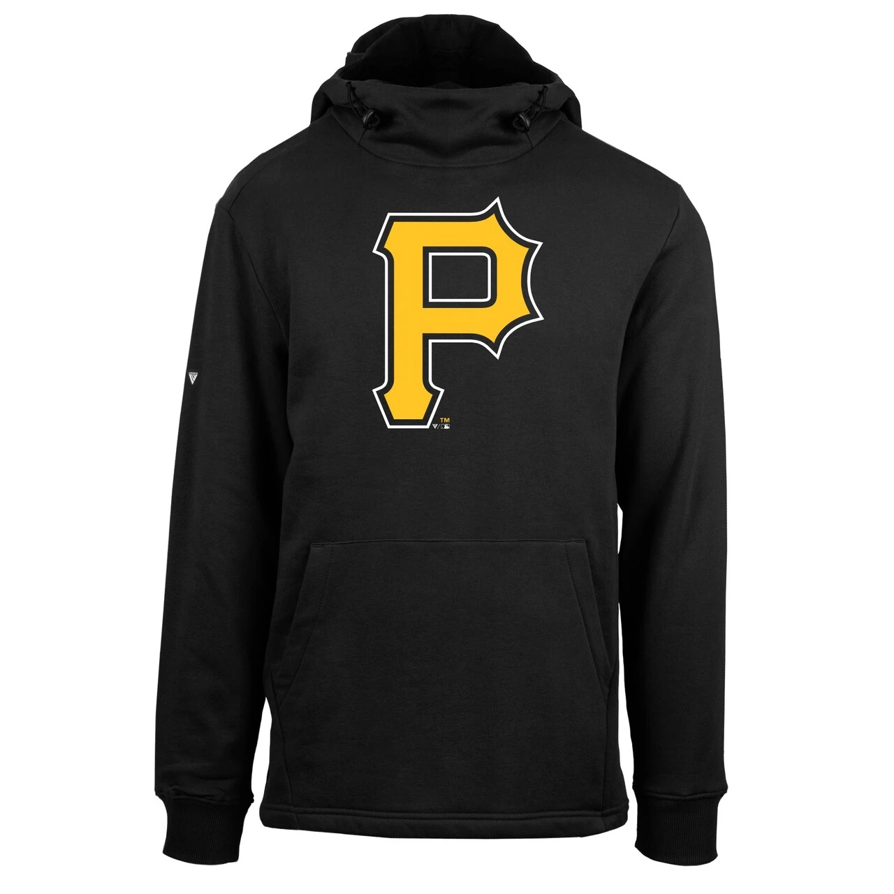 Men's Pittsburgh Pirates Levelwear Black Shift Sportswear Core Logo Pullover Hoodie - Image 2