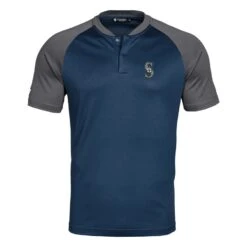 Men's Seattle Mariners Levelwear Navy Blade Polo