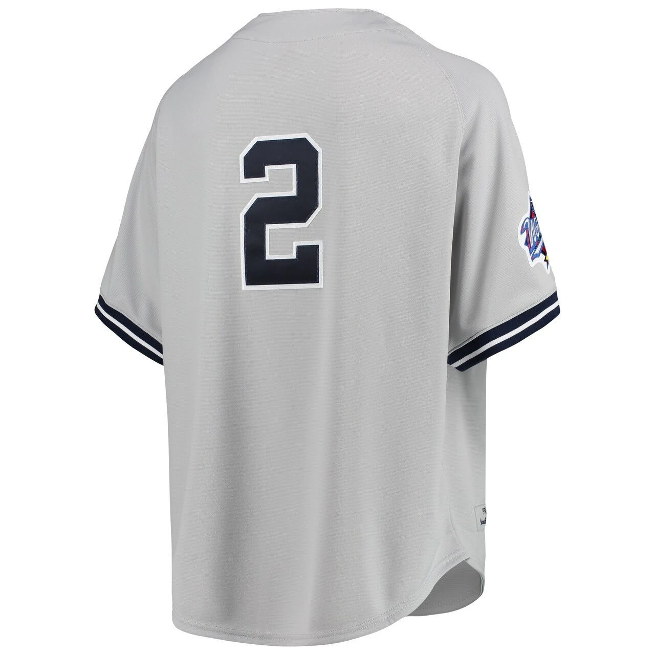 Men's New York Yankees Derek Jeter Mitchell & Ness Gray 1998 Cooperstown Collection Road Authentic Jersey - Image 3