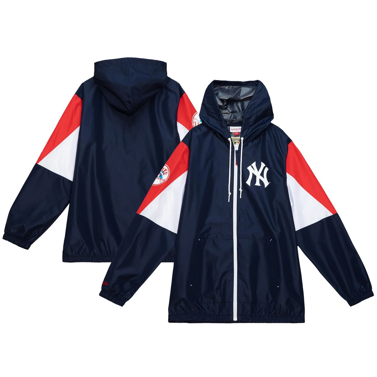 Men's New York Yankees Mitchell & Ness Navy Throw It Back Full-Zip Windbreaker Jacket