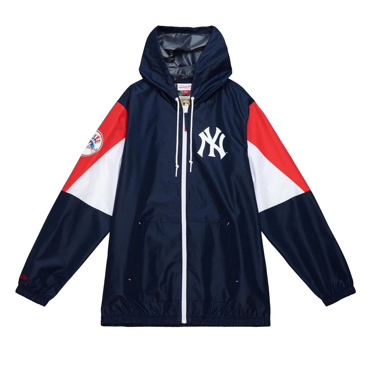 Men's New York Yankees Mitchell & Ness Navy Throw It Back Full-Zip Windbreaker Jacket - Image 2