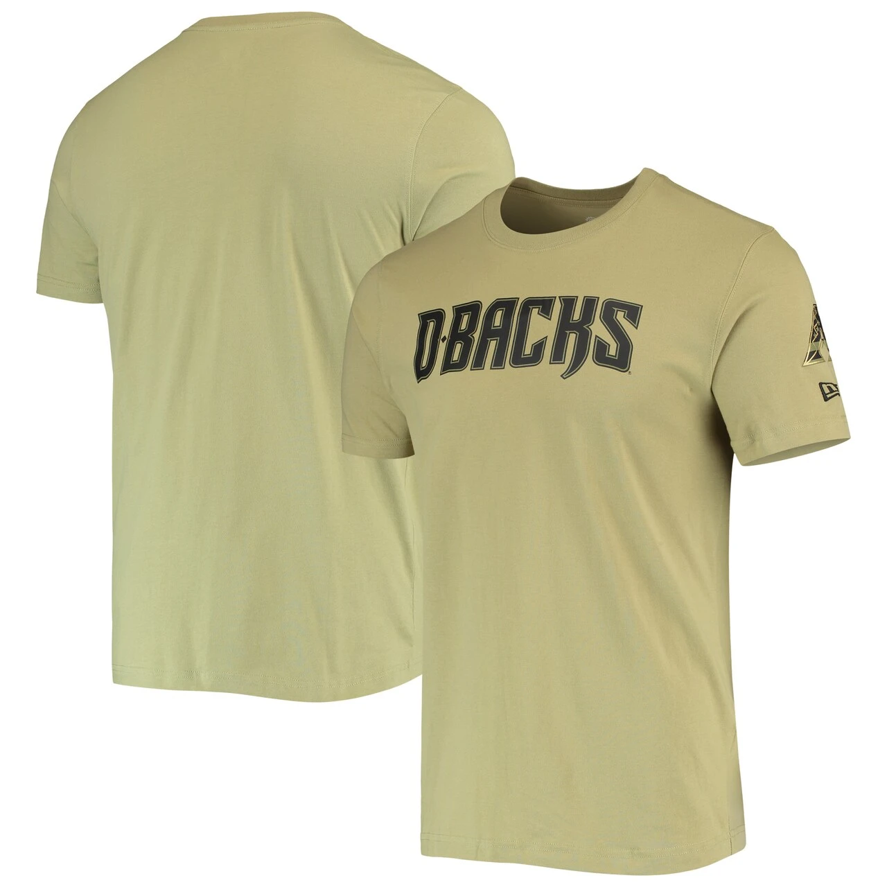 Men's Arizona Diamondbacks New Era Olive Brushed Armed Forces T-Shirt