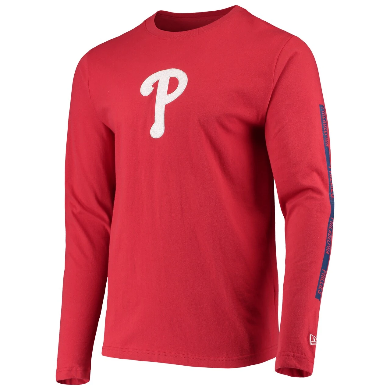 Men's Philadelphia Phillies New Era Red Long Sleeve T-Shirt - Image 2