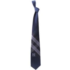 Men's New York Yankees Woven Poly Grid Tie
