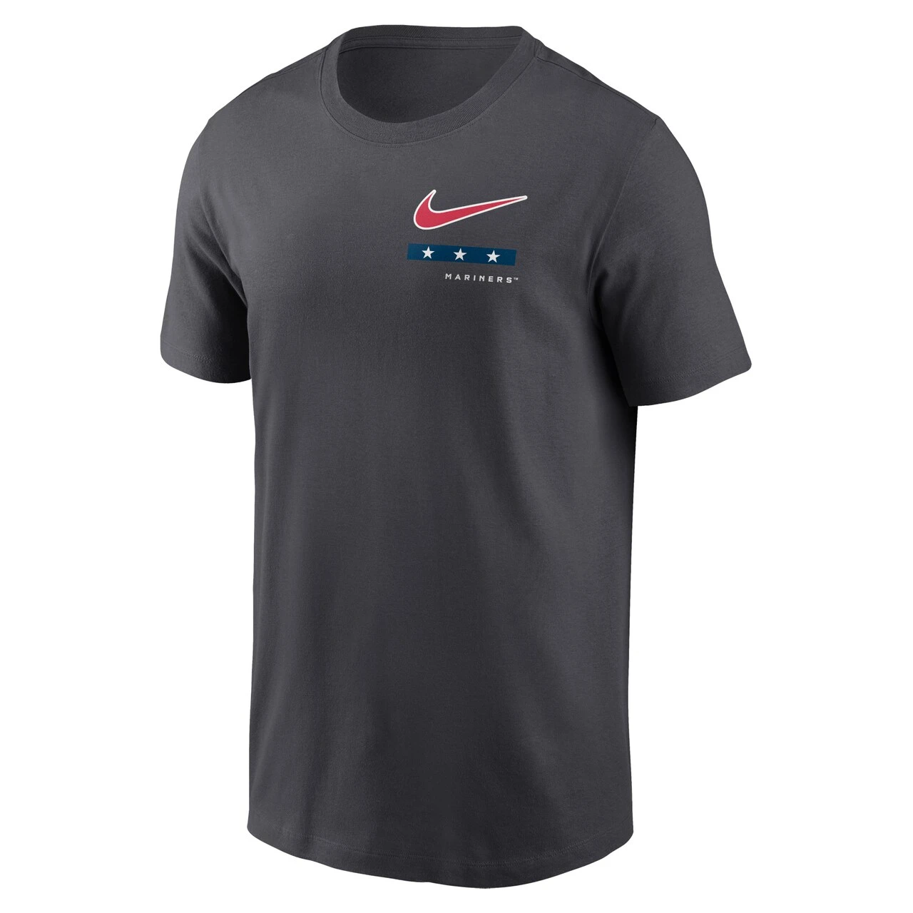 Men's Seattle Mariners Nike Anthracite Americana T-Shirt - Image 2