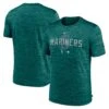 Men's Seattle Mariners Nike Aqua Authentic Collection Velocity Performance Practice T-Shirt