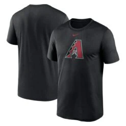 Men's Arizona Diamondbacks Nike Black New Legend Logo T-Shirt