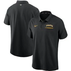Men's Pittsburgh Pirates Nike Black Authentic Collection Performance Polo