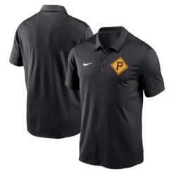 Men's Nike Black Pittsburgh Pirates Diamond Icon Franchise Performance Polo