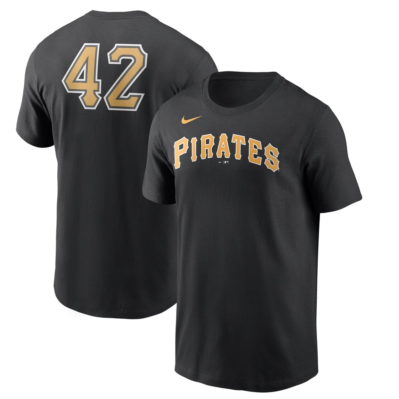 Men's Pittsburgh Pirates Nike Black Jackie Robinson Day Team 42 T-Shirt