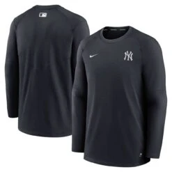 Men's New York Yankees Nike Navy Authentic Collection Logo Performance Long Sleeve T-Shirt