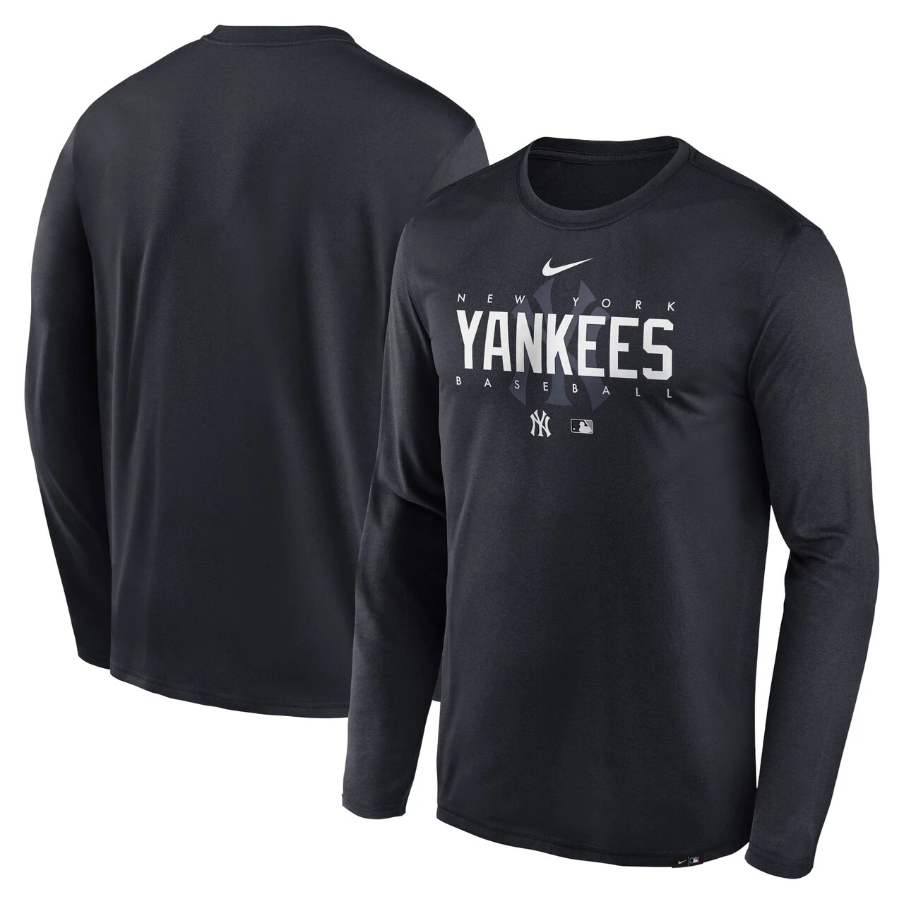 Men's New York Yankees Nike Navy Authentic Collection Team Logo Legend Performance Long Sleeve T-Shirt