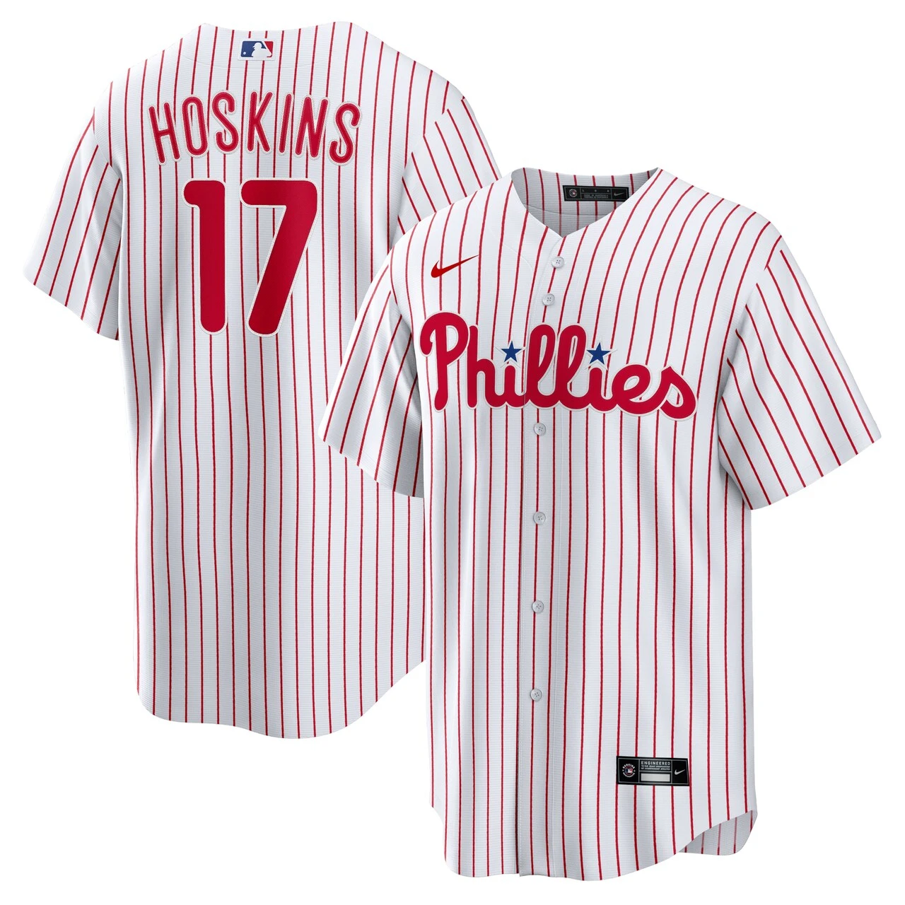 Men's Philadelphia Phillies Rhys Hoskins Nike White Home Replica Player Name Jersey